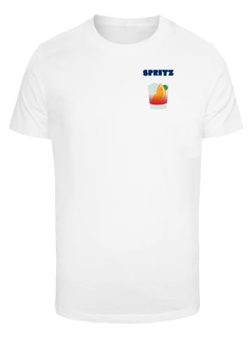 Mister Tee Mister Tee Herren Vintage Spritz Tee in white