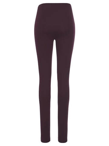 LASCANA Highwaist Leggings in weinrot