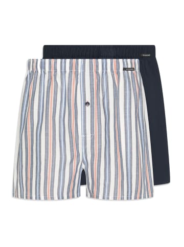 Schiesser Boxershorts Web in Mehrfarbig / Dunkelblau