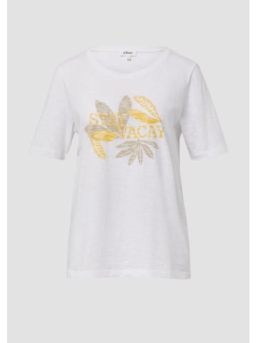 s.Oliver T-Shirt in 01D0_weiß