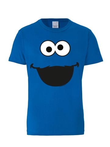 Logoshirt T-Shirt Krümelmonster - Cookie Monster in blau