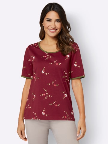 Sieh an! Shirt in dunkelrot