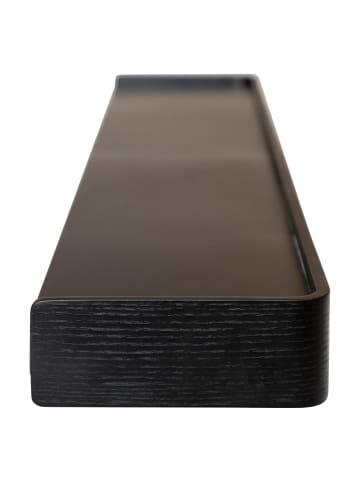 ebuy24 Wandregal Protopia Schwarz 120 x 21 cm