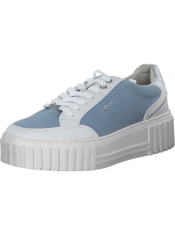 s.Oliver Schnürschuhe in LIGHT BLUE COMB.