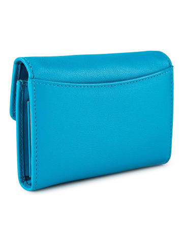 Braun Büffel Joy Geldbörse RFID Schutz Leder 10.5 cm indigo blue