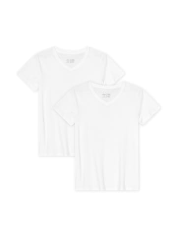 DANISH ENDURANCE T-Shirt V in pure white