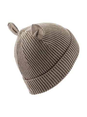 Sterntaler GOTS Strickmütze Ohren in mittelbraun