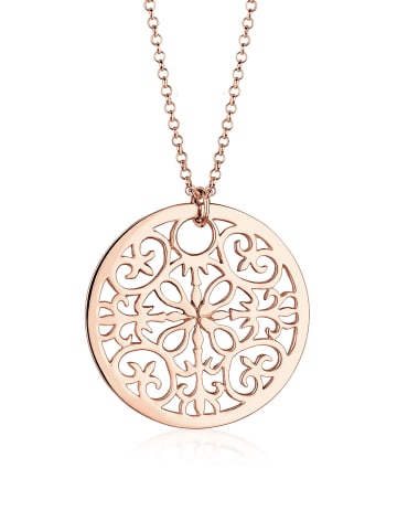 Elli Halskette 925 Rosegold Münze, Ornament in Rosegold