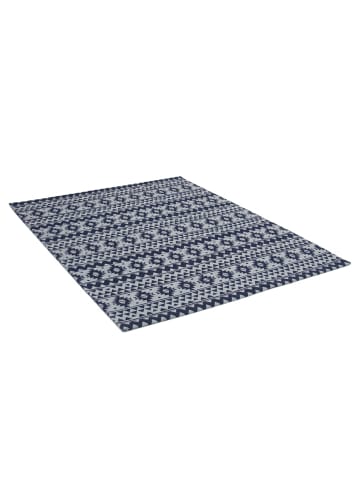 Kayoom Wohnzimmer Teppich – Kurzflorteppich Sunny 210 in blau - rechteckig