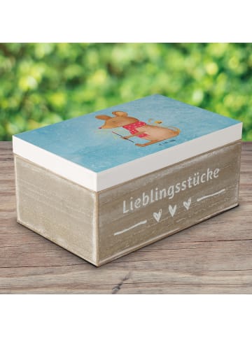 Mr. & Mrs. Panda Box Maus Weihnachten ohne Spruch in Eisblau