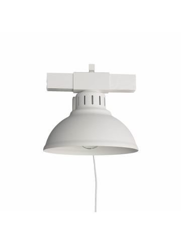 Licht-Erlebnisse Wandlampe Ø 21 x (H)20 cm in Weiß