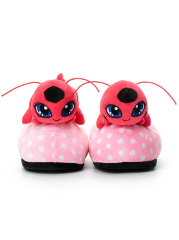 Corimori Hausschuhe Miraculous Ladybug Kinder 25-33 Rot/schwarz in Rot