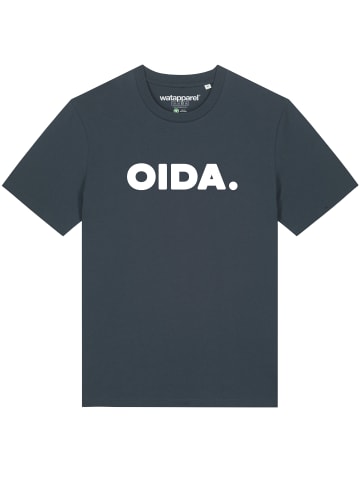 wat? Apparel T-Shirt Oida in India Ink Grey