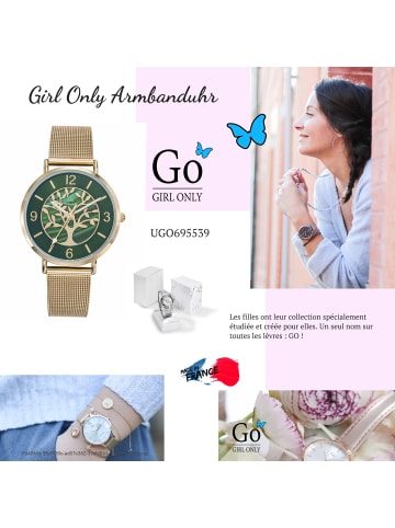 Girl Only Armbanduhr-Analog gold mittel (ca. 36mm) Girl Only GO