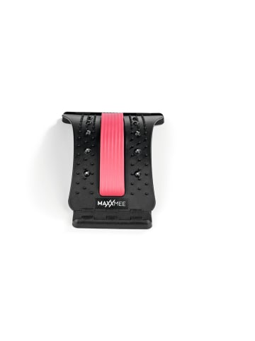 MAXXMEE Rückenbrücke schwarz/rot mit Akupressur-Noppen & Magneten Schwarz