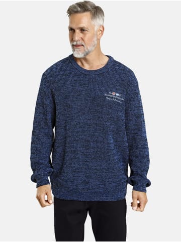 Jan Vanderstorm Pullover BEETU in blau melange