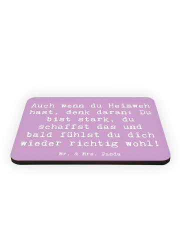 Mr. & Mrs. Panda Kühlschrankmagnet Spruch Heimweh überwinden mit... in Lavendeltraum