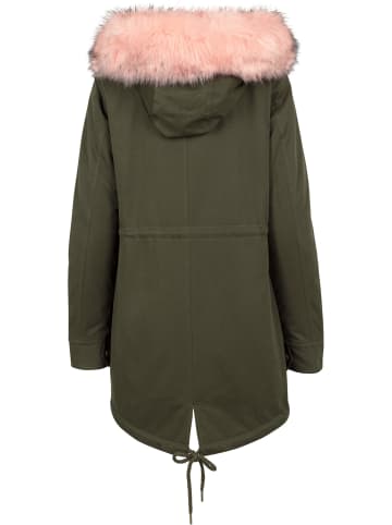 Urban Classics Parka in Olivgrün