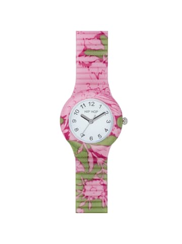 Hip Hop Analoguhr flora weiss