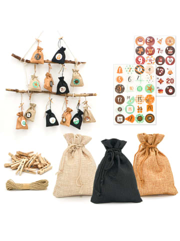 DuneDesign Adventskalender zum Selbstbefüllen braun