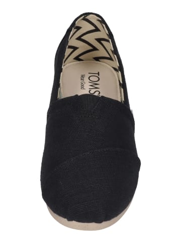TOMS Espadrilles ALPARGATA in schwarz
