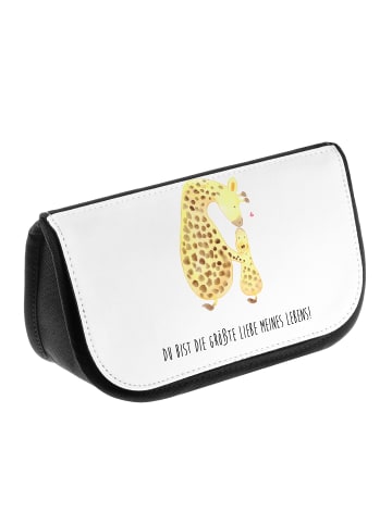 Mr. & Mrs. Panda Kulturtasche Giraffe Kind mit Spruch in Weiß