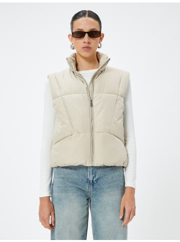 KOTON Weste Anorak in Stein