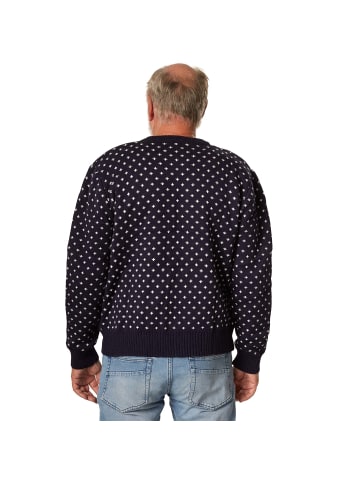 tectake Festtagspullover, Winterlicher Strickpullover in Rot und Weiß