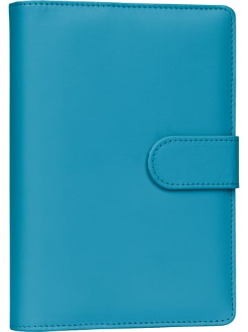 NOTIQUE Kalender 2027 Wochenplaner mit 6 Ringen in Türkis - 12,5 x 19 cm