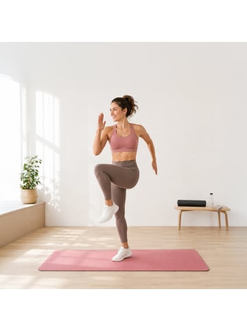 relaxdays Yogamatte in Rosa - (B)68 x (H)0,5 x (T)183 cm