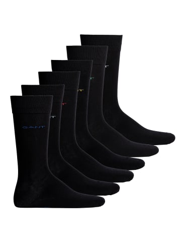 Gant Socken 6er Pack in Schwarz