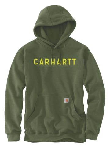 Graphic Kapuzensweatshirt in grün