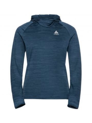 Odlo Mid Layer Hoodie Run Easy Warm in Blau