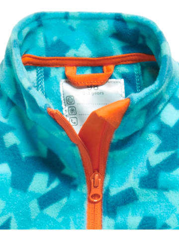 Playshoes Fleece-Jacke Pfeile Camouflage in Petrol