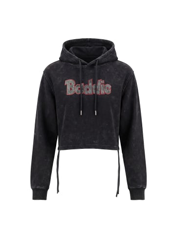 myMo ROCKS Women Hoodie in Black Stone Wash
