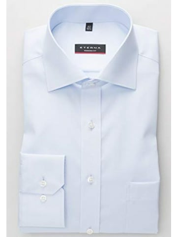 Eterna Langarm FreizeitHemd für Herren in hell-blau
