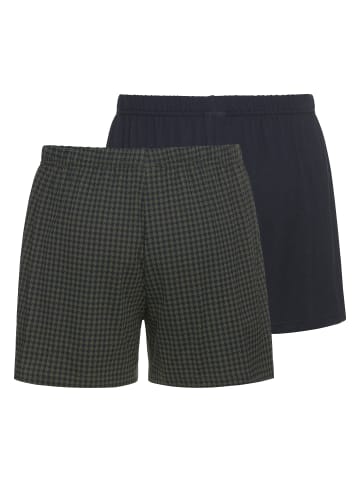 CECEBA Boxershort 2Er Pack in grün-dunkel-Allover