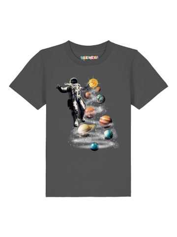 wat? Apparel T-Shirt Weltraumreise in Grau