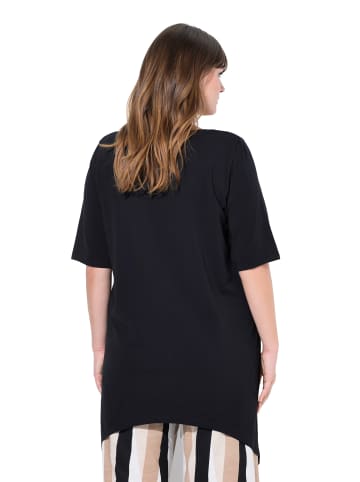 Ulla Popken Longshirt in schwarz