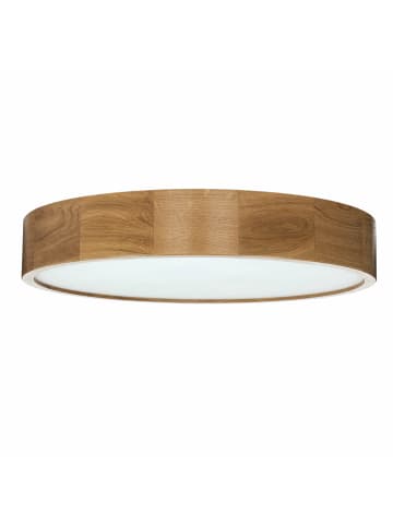 Licht-Erlebnisse Deckenlampe Ø 47 x (H)8 cm in Eiche