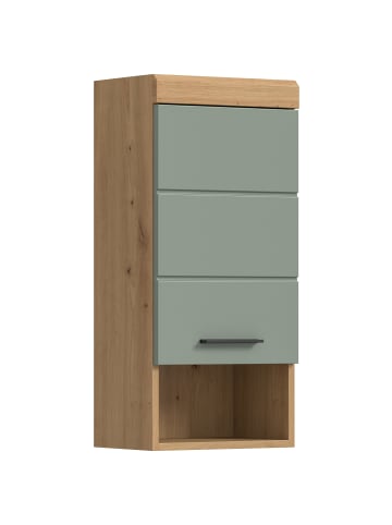 xonox.home Hängeschrank in Artisan Eiche/Salbei - (B) 37 x (H) 79 x (T) 24