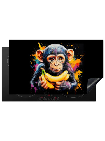 KitchenYeah Herdabdeckplatte Affe bunt