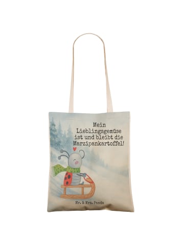 Mr. & Mrs. Panda Shopping Bag Smörle Rodeln Design mit Spruch in Weiß
