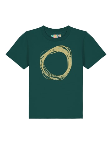 wat? Apparel T-Shirt Kreis in Dunkelgrün