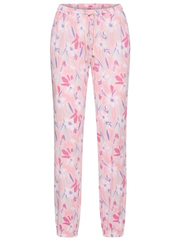 VIVANCE DREAMS Pyjamahose in rosa geblümt