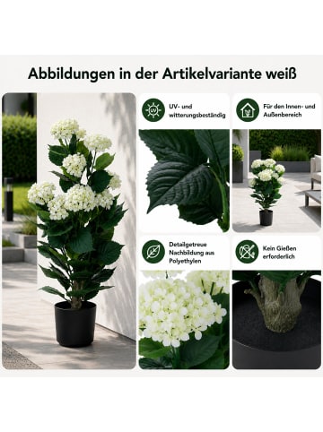 MCW Künstliche Hortensie Q86, Grün