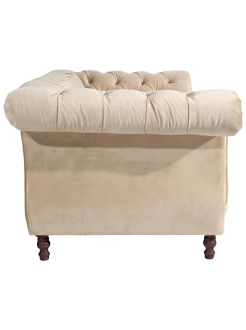 58 aufm Kessel CHESTERFIELD Sofa 2-Sitzer Kaylin Samtvelours sand