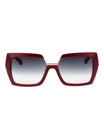 Ana Hickmann Damen Sonnenbrillen Geometrisch Burgunder