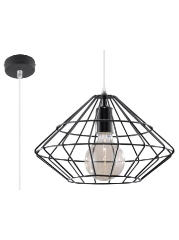 Nice Lamps Hängleuchte Editta in Schwarz aus gebogenem Stahl schirm loft LED E27 NICE LAMPS