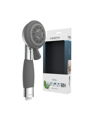 Franz Joseph Schütte VITAL Handbrause, Chrom/Grau